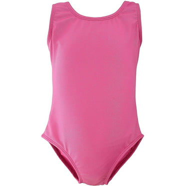 CHICTRY Girls Basics Slim Cotton Camisole Leotard with Back Detailing for Dance Gymnastics and Sport 